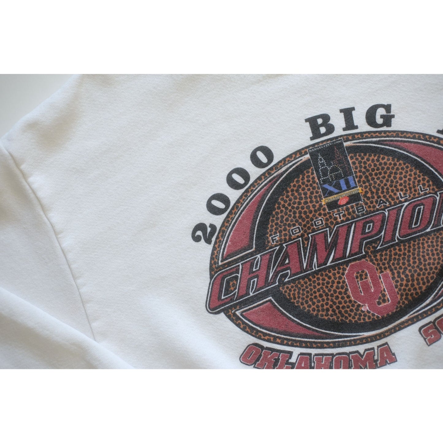 OU SOONERS OKLAHOMA FOOTBALL BIG 12 CHAMPIONS CREW SWEATSHIRT SZ XL 2000