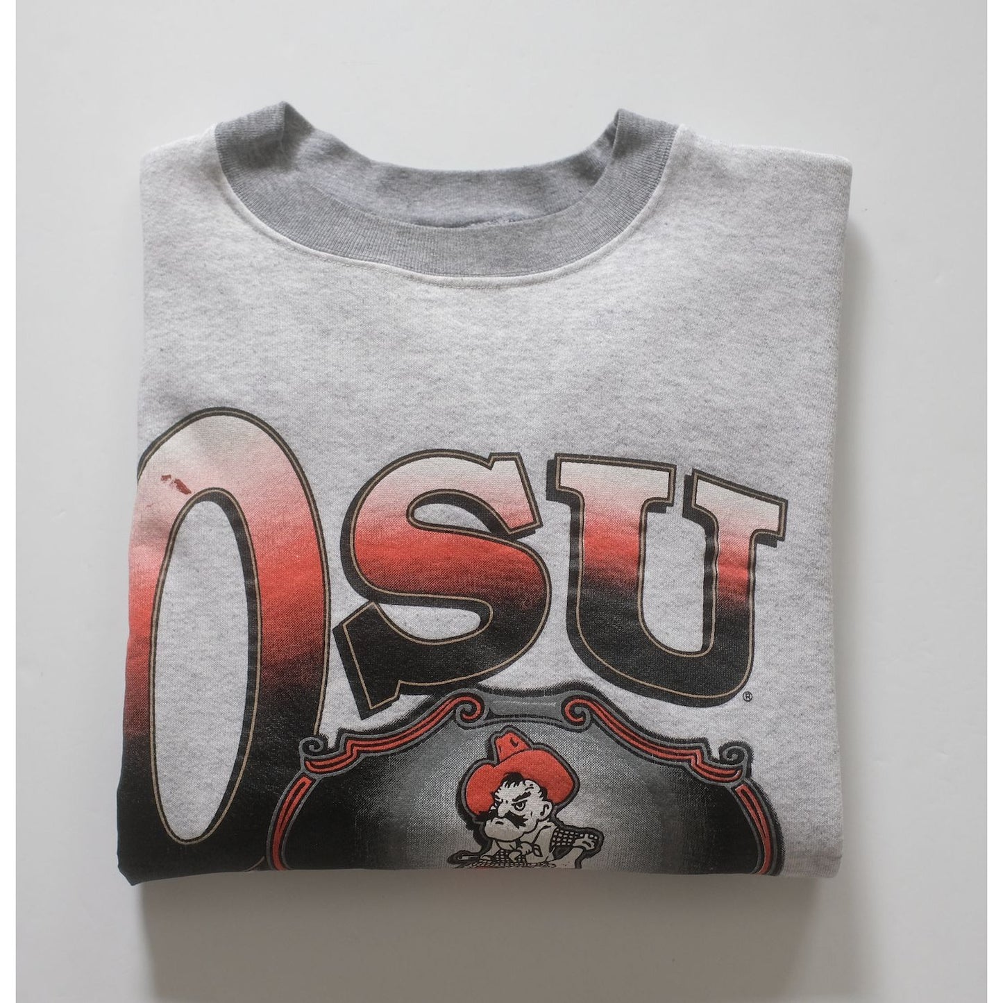OSU COWBOYS FOOTBALL RED OAK CREW SWEATSHIRT SZ L 90s