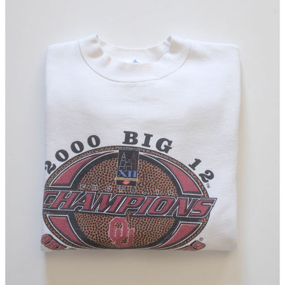 OU SOONERS OKLAHOMA FOOTBALL BIG 12 CHAMPIONS CREW SWEATSHIRT SZ XL 2000