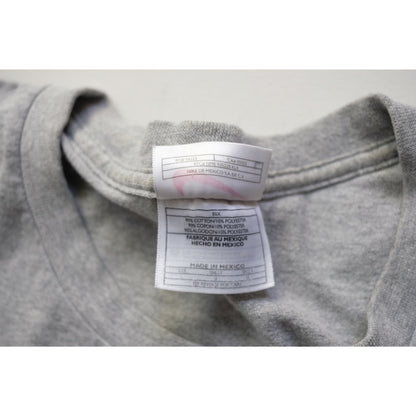 NIKE Y2K MINI SWOOSH EMBROIDERED LOGO GRAY T SHIRT 2004 SZ L