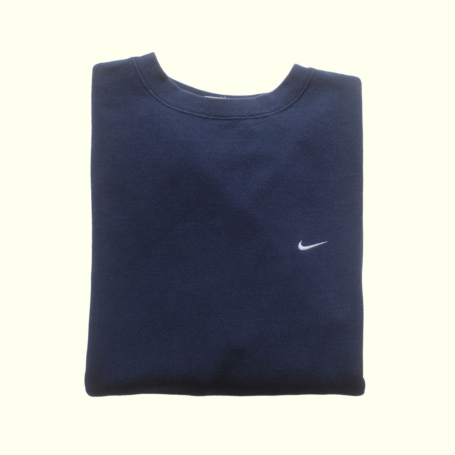NIKE CREWNECK USA MADE SWEATSHIRT BLUE MINI SWOOSH 2004 SZ 2XL