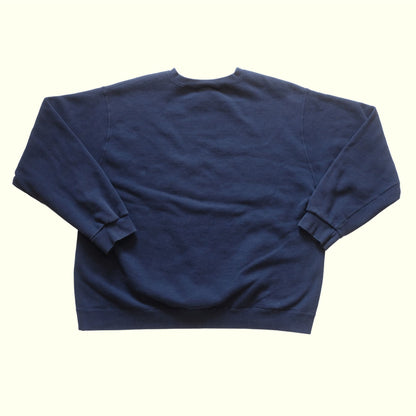 NIKE CREWNECK USA MADE SWEATSHIRT BLUE MINI SWOOSH 2004 SZ 2XL