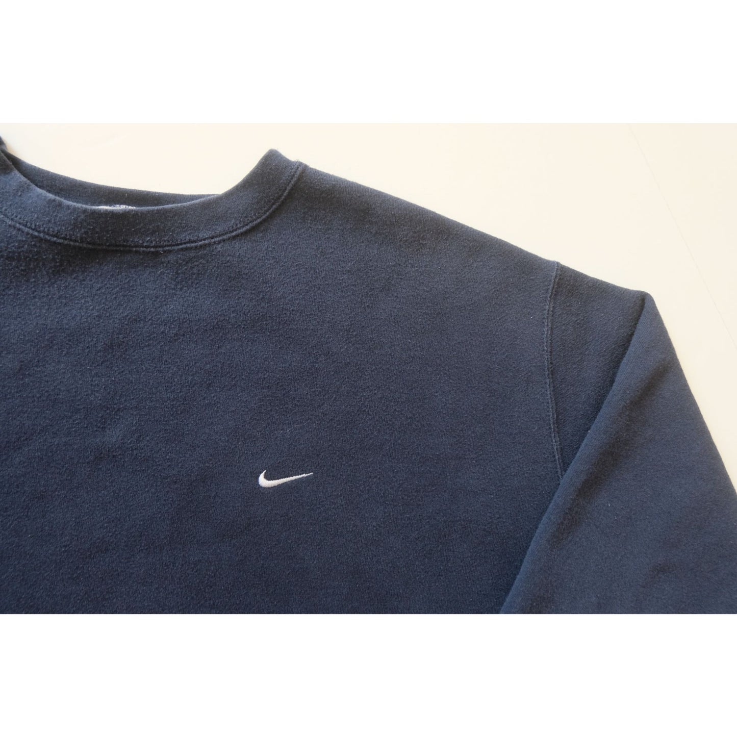NIKE CREWNECK USA MADE SWEATSHIRT BLUE MINI SWOOSH 2004 SZ 2XL
