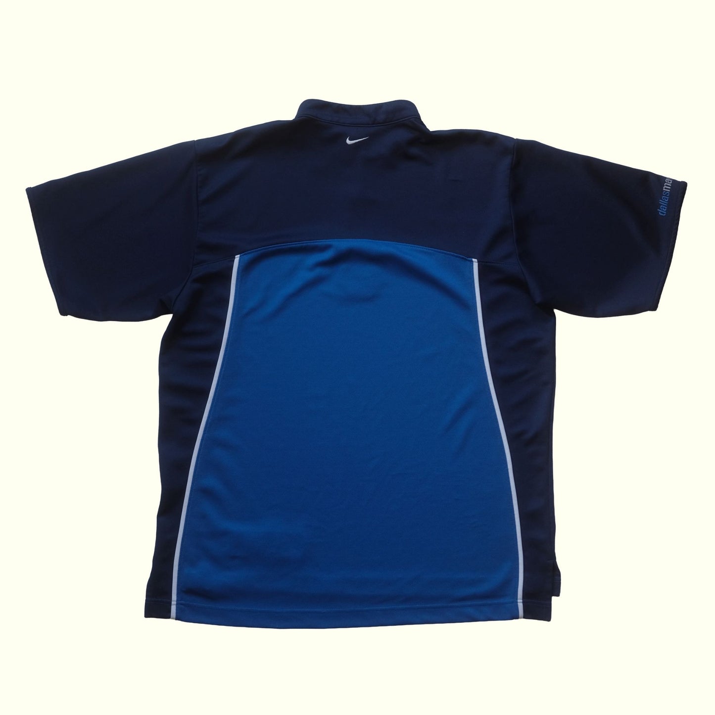 NIKE NBA DALLAS MAVERICKS 1/4 ZIP SHOOTING TOP T SHIRT 2002 XL