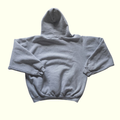 NIKE 1990s MINI SWOOSH HOODIE SWEATSHIRT GRAY SZ M/L