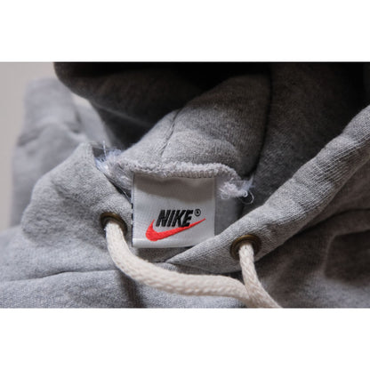 NIKE 1990s MINI SWOOSH HOODIE SWEATSHIRT GRAY SZ M/L