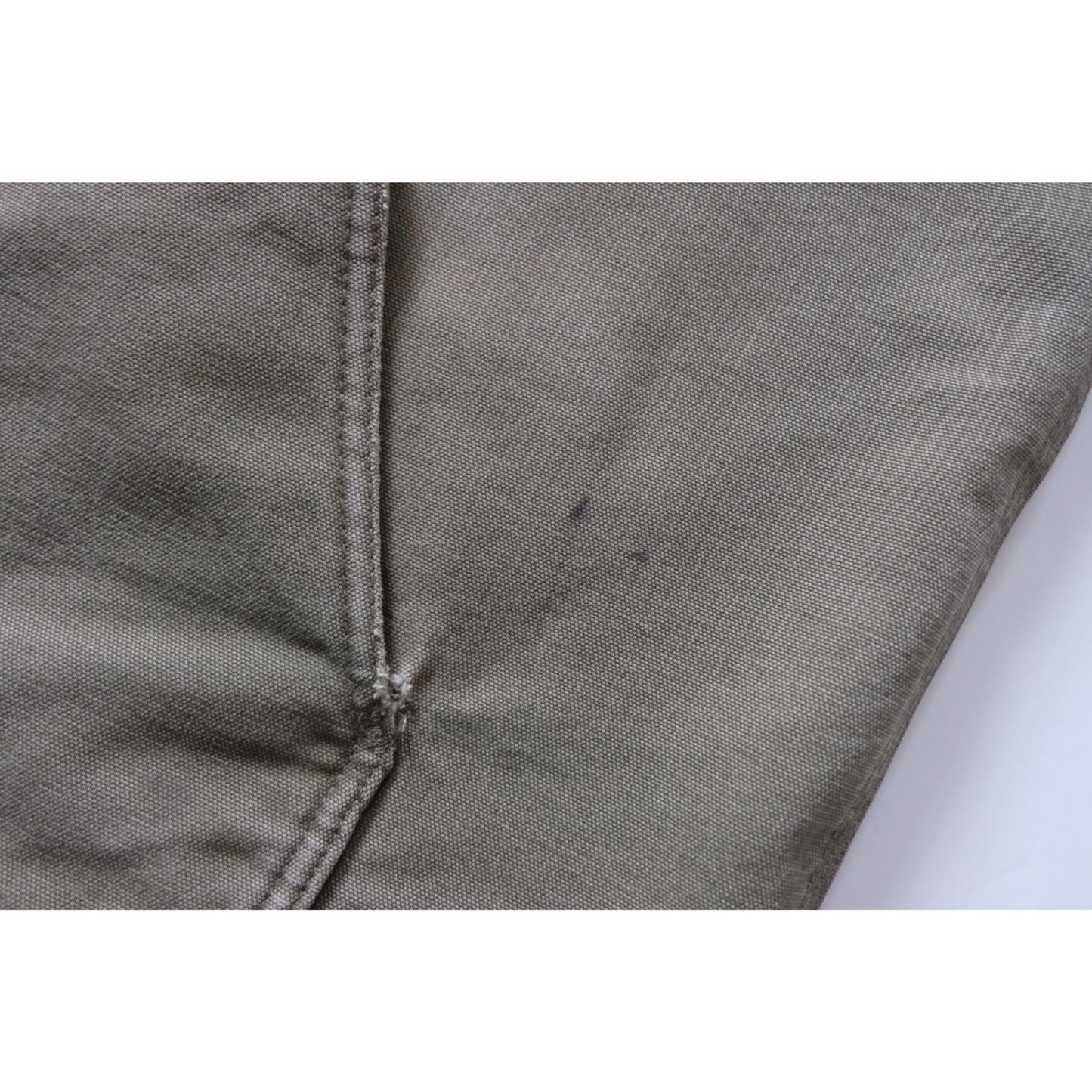 CARHARTT SHERPA LINED COTTON CANVAS GREEN WORKWEAR VEST 2007 SZ XL TALL