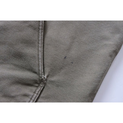 CARHARTT SHERPA LINED COTTON CANVAS GREEN WORKWEAR VEST 2007 SZ XL TALL