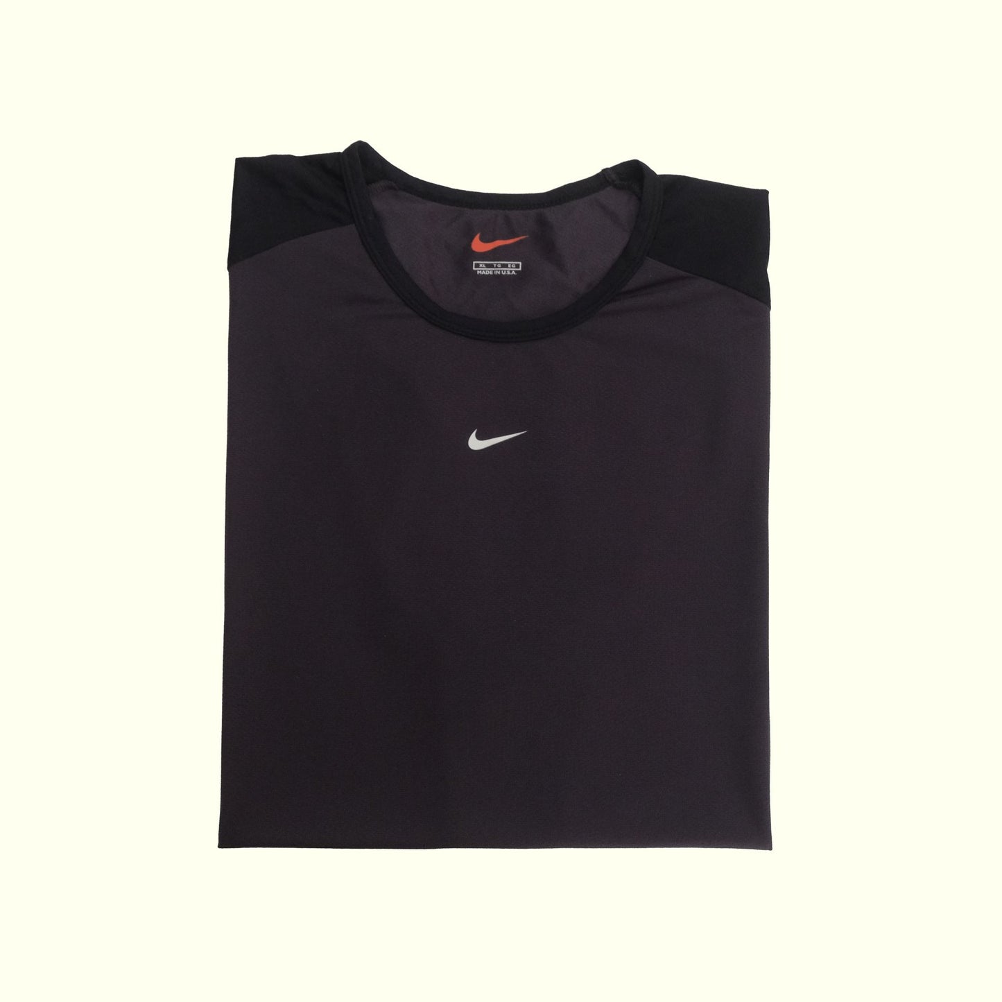 NIKE VTG 90s RETRO USA MADE CENTER SWOOSH ACTIVE BLACK T SHIRT 1999 MENs SZ XL