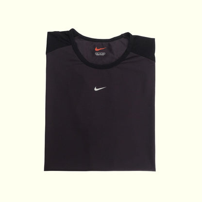 NIKE VTG 90s RETRO USA MADE CENTER SWOOSH ACTIVE BLACK T SHIRT 1999 MENs SZ XL