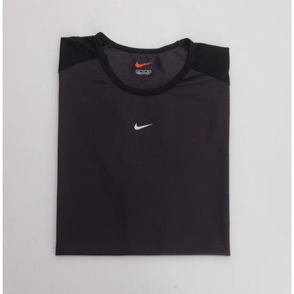 NIKE VTG 90s RETRO USA MADE CENTER SWOOSH ACTIVE BLACK T SHIRT 1999 MENs SZ XL