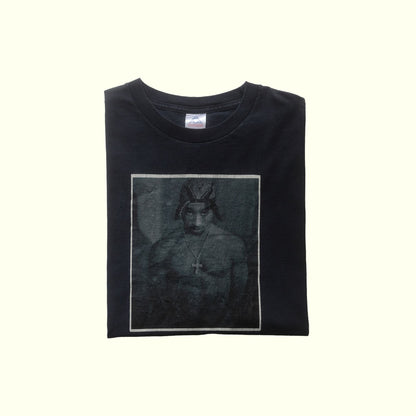 2PAC Y2K RAP TEE MUSIC HIP HOP GRAPHIC BLACK COTTON T SHIRT SZ XL