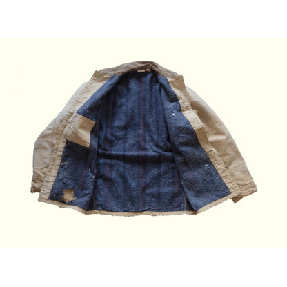 CARHARTT CHORE COAT BLANKET LINED VTG 90s 80s BROWN DISTRESSED JACKET SZ 42 TALL