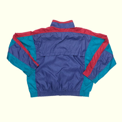 NIKE 100% NYLON USA MADE RUNNING TRACK FULL ZIP JACKET 1993 SZ L