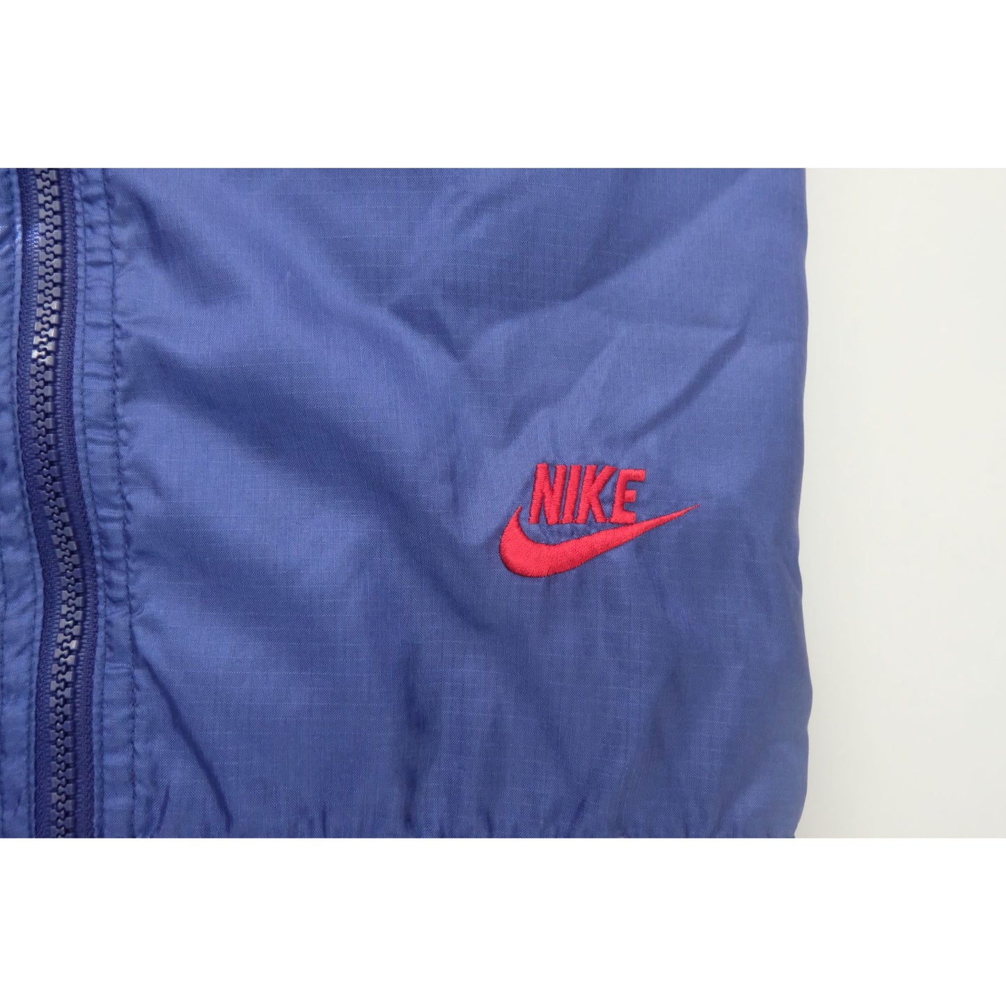 NIKE 100% NYLON USA MADE RUNNING TRACK FULL ZIP JACKET 1993 SZ L