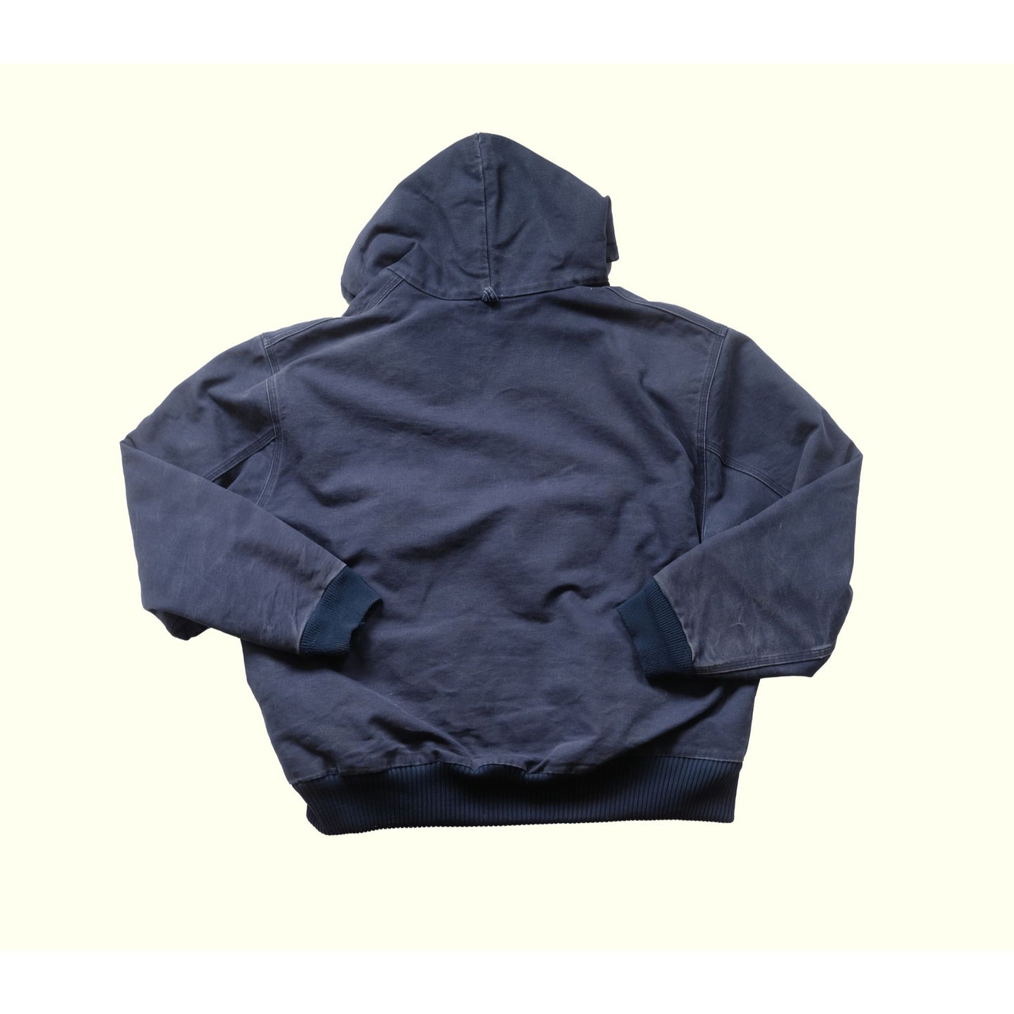 CARHARTT CANVAS BLUE DISTRESSED FADED JACKET J04NVY SZ 2XL