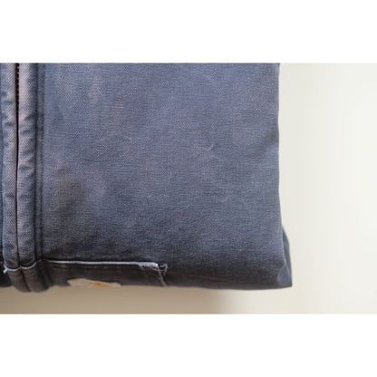 CARHARTT CANVAS BLUE DISTRESSED FADED JACKET J04NVY SZ 2XL