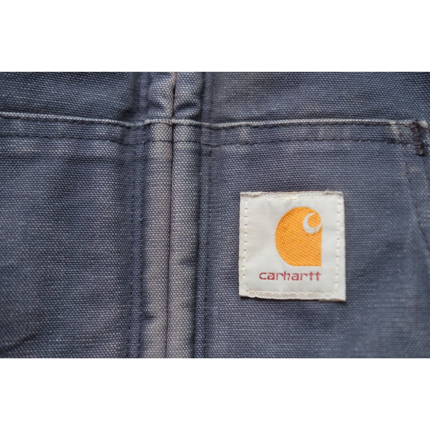 CARHARTT CANVAS BLUE DISTRESSED FADED JACKET J04NVY SZ 2XL