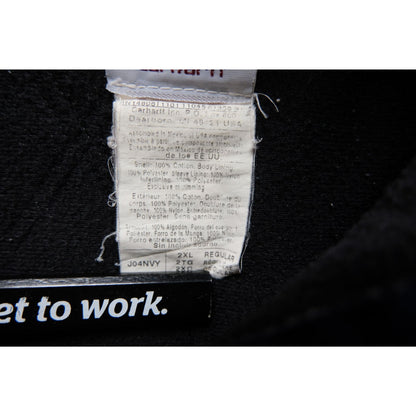 CARHARTT CANVAS BLUE DISTRESSED FADED JACKET J04NVY SZ 2XL