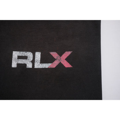 RALPH LAUREN POLO SPORT RLX Y2K DISTRESSED BLACK T SHIRT SZ L