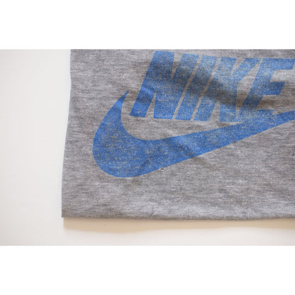 NIKE SWOOSH GRAPHIC USA MADE GRAY T SHIRT 1984 SZ M