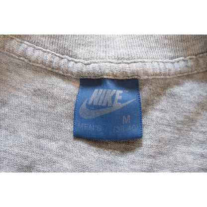 NIKE SWOOSH GRAPHIC USA MADE GRAY T SHIRT 1984 SZ M