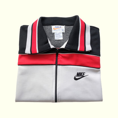 NIKE SPORTSWEAR 80s GRAY TRACK JACKET SZ M