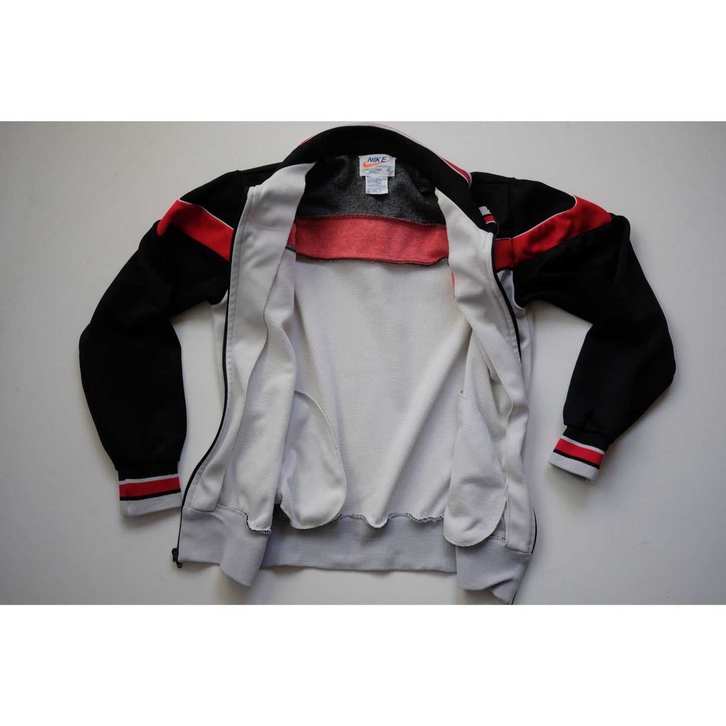 NIKE SPORTSWEAR 80s GRAY TRACK JACKET SZ M