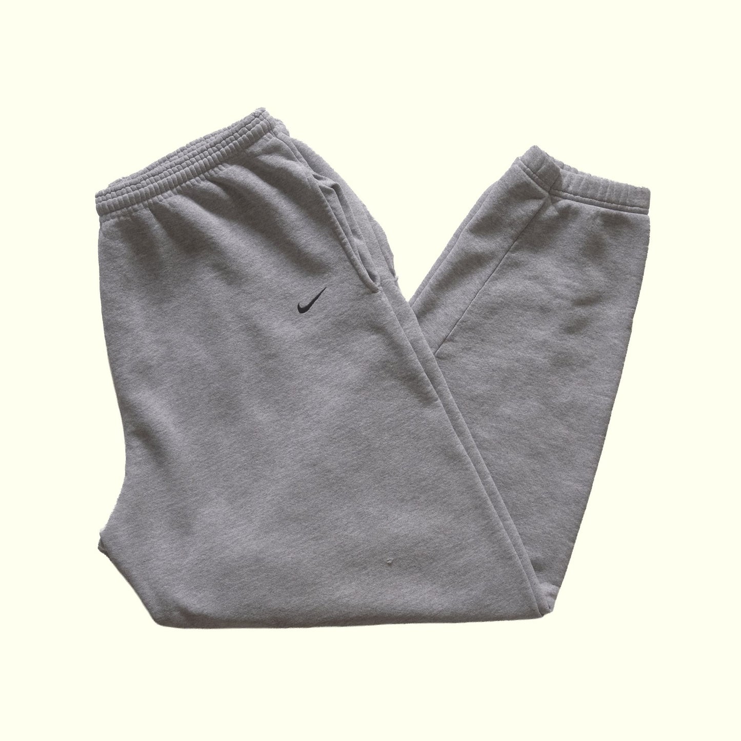 NIKE Y2K USA MADE COTTON MINI SWOOSH SWEATPANTS 2000 SZ 2XL