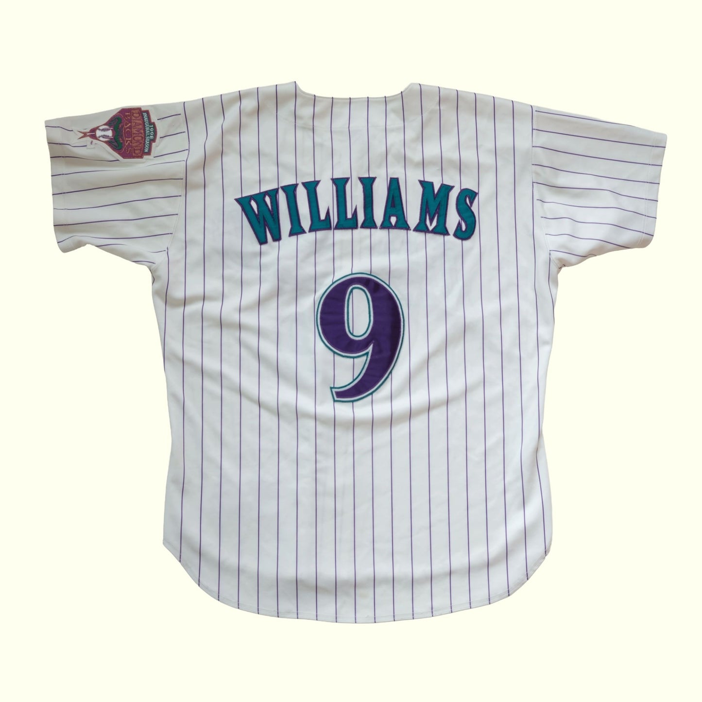 MLB ARIZONA DIAMONDBACKS MATT WILLIAMS WORLD SERIES BASEBALL JERSEY SZ 48